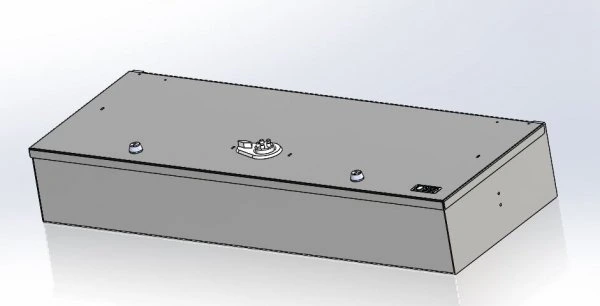 [CP-AR-37146-PB] - Storage Vault, 37" W x 14" L x 6" H Single drawer with Cypher Lock and Medeco Cam lock on Top Lid and Foam Pad