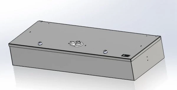 [CP-AR-37146-PB] - Storage Vault, 37" W x 14" L x 6" H Single drawer with Cypher Lock and Medeco Cam lock on Top Lid and Foam Pad