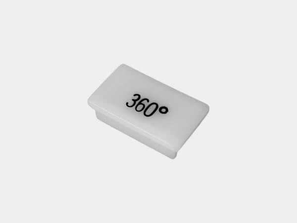 [C-LABEL-360] - Standard White Switch Label W/ Black Imprint