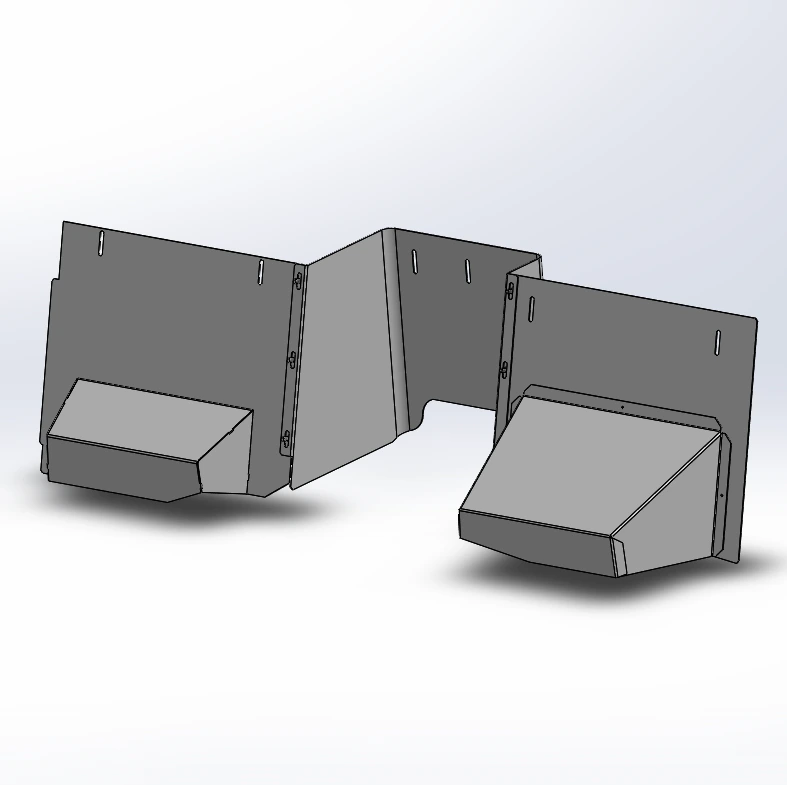 [KP-BFDUR-SS] - Dodge Durango Bent-Frame Front Partition Kick Panels with Foot Pockets