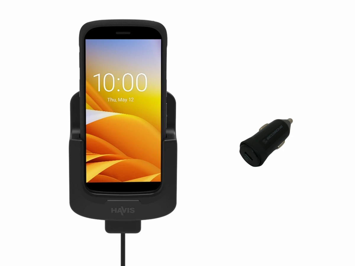 [PKG-DS-ZEB-602] Rugged Charging Holder for Zebra TC22/TC27 without Rugged Boot with USB-C Accessory Plug
