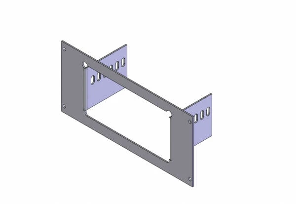 [C-EB40-MXT-1P] - OBSOLETE – 1-Piece Equipment Mounting Bracket, 4" Mounting Space, Fits Motorola XTVA Base Station Vehicle Adap