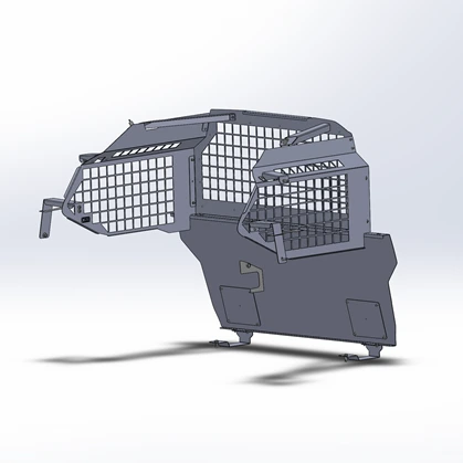 [RP-21TH-SQ-2] - 2021+ Chevy Tahoe Cargo Partition with Square-Hole Punch Window