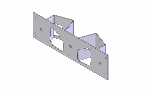 [C-EB25-TSC-1P] - OBSOLETE – 1-Piece Equipment Mounting Bracket, 2.5" Mounting Space, Fits Heated seat switch in retail Chevrole
