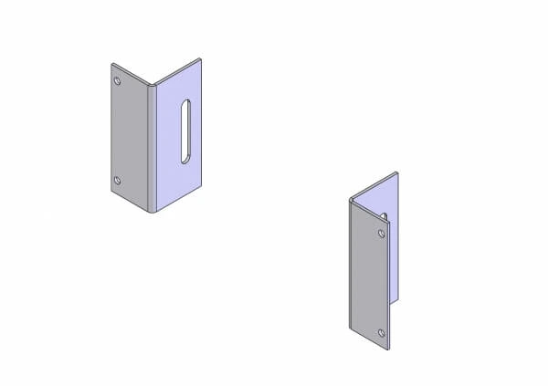 [C-EB35-WS9] - OBSOLETE – 2-Piece Equipment Mounting Bracket, 3.5" Mounting Space, Fits Whelen 295HFS4, 295HFS5/6, 295HFS9, 295S