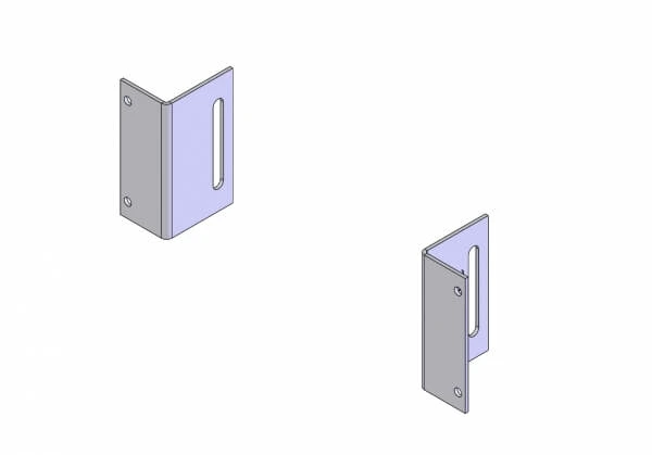 [C-EB30-VCP] - OBSOLETE – 2-Piece Equipment Mounting Bracket, 3" Mounting Space, Fits Misc. Vascar Plus & Vascar Plus 2