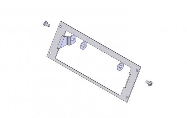 [C-EB30-XTL-1P-A] - 1-Piece Angled Equipment Mounting Bracket, 3" Mounting Space, Fits Motorola Remote Radio Heads