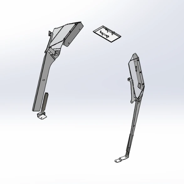 [2-SAB-DUR18-SM] - Dodge Durango SSV Bent-Frame Spacemaker Partition Mount