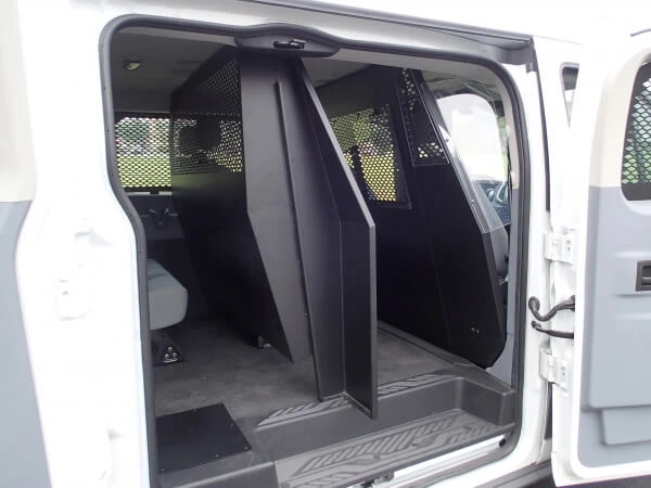 [P-MID-2] - Middle partition for 2015-2024 Ford Transit window van with Low Roof and side swing out or sliding doors
