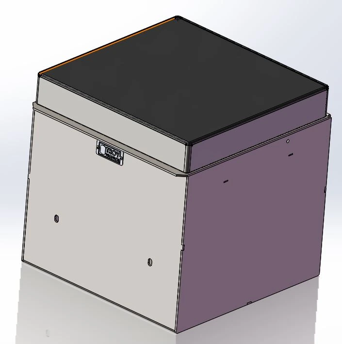 [AC-FHDFB] - External Lidded Storage with Leather Pad