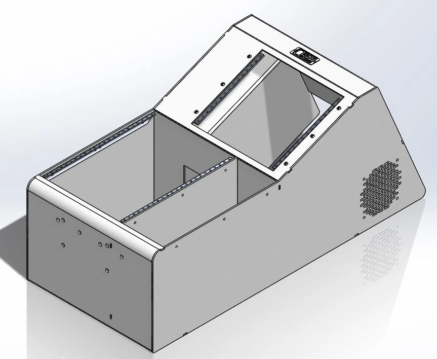 [CC-WBBP20-FS] - Universal 20" Wide-Body Floor Shift Console with Open Storage