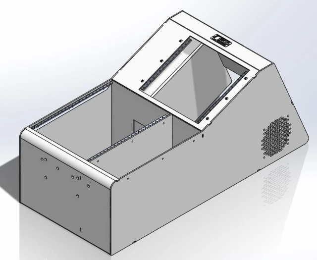 [CC-WBBP20-FS] - Universal 20" Wide-Body Floor Shift Console with Open Storage