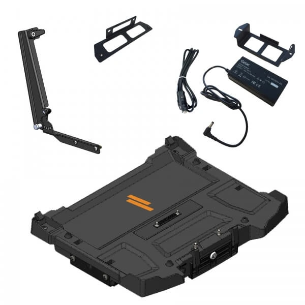 [PKG-DS-GTC-617] - Package – Docking Station For Getac S410 Notebook With External Power Supply, Power Supply Mounting Bracket &