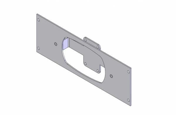 [C-EB30-WCC-1P] - OBSOLETE – 1-Piece Equipment Mounting Bracket, 3" Mounting Space, Fits Whelen WCC9 Switch Box