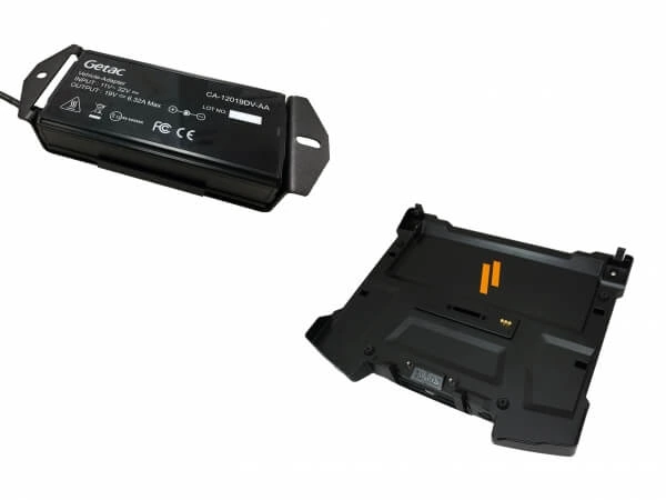 [DS-GTC-618-3] - Cradle For Getac S410 Notebook With Triple Pass-Thru Antenna Connections & External Power Supply
