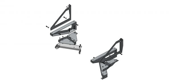 [SBX-5001] - Storage Drawer Mount for 2020-2024 Ford Interceptor Utility with Havis K9-XL