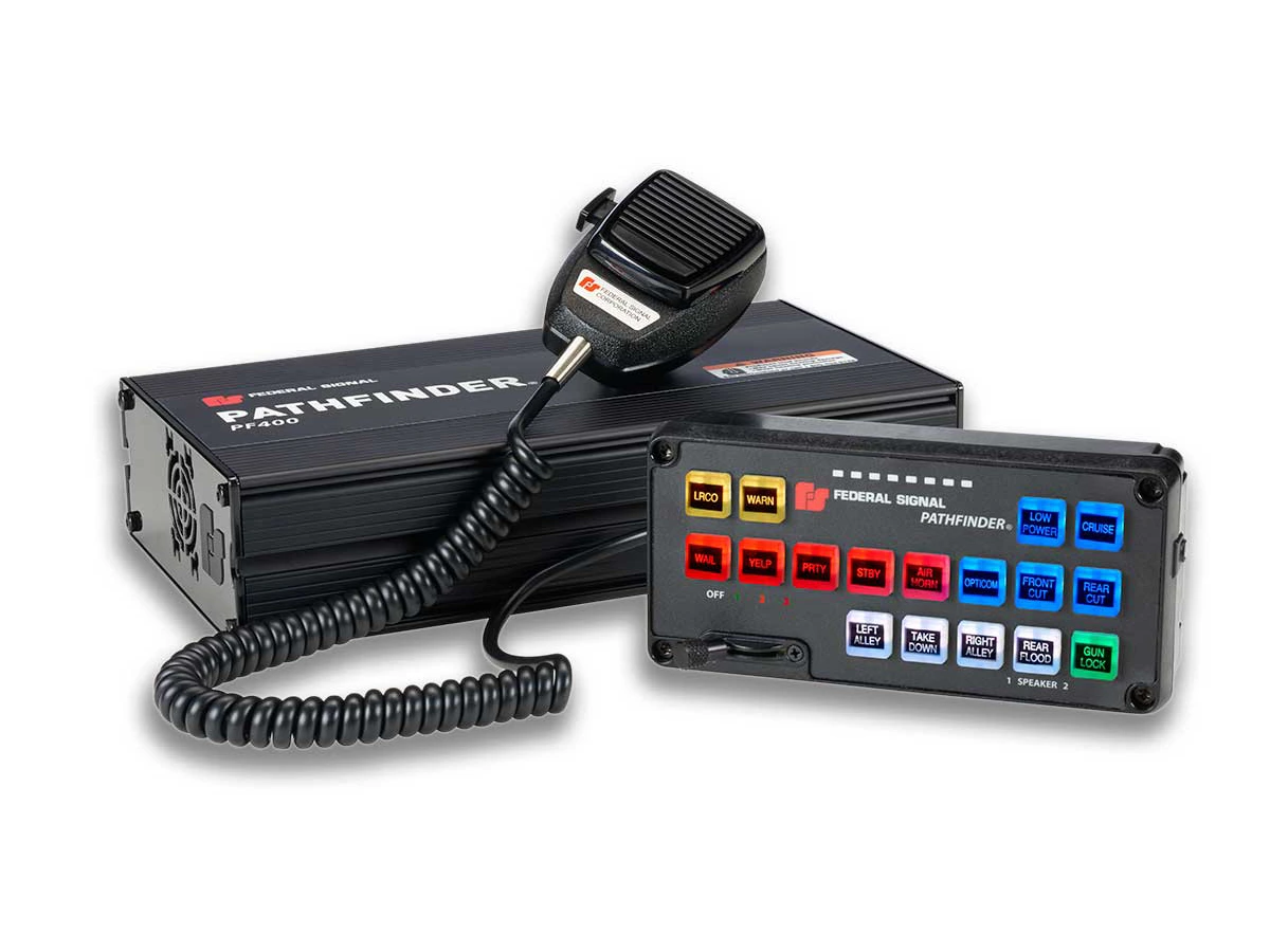 PF400QS17B/PF400S17B Remote Surface-mount Controller with (17) Push-buttons and Slide Switch
