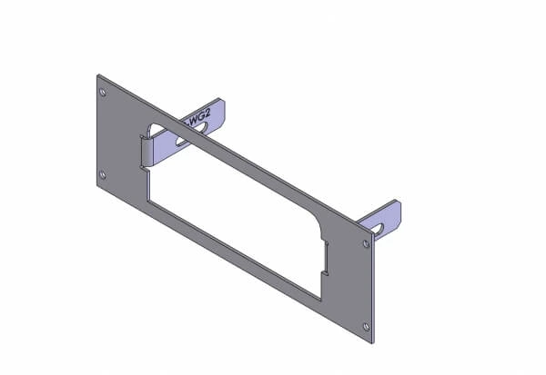 [C-EB30-WG2-1P] - OBSOLETE – 1-Piece Equipment Mounting Bracket, 3" Mounting Space, Fits Whelen Gamma2 Siren