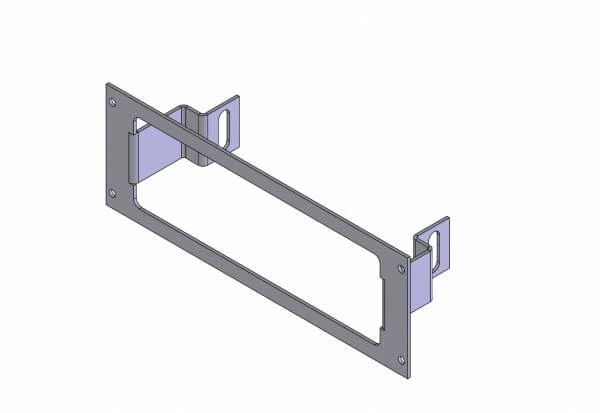 [C-EB30-KMC-1P] - OBSOLETE – 1-Piece Equipment Mounting Bracket, 3" Mounting Space, Fits M/A-COM KMC Mobile, M/A-COM/ Com-Net/ E