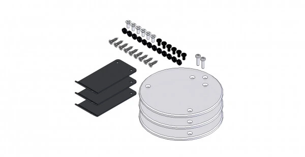[PT-A-607] - Prisoner transport clear protective guard and Mount bracket kit for customer supplied camera system