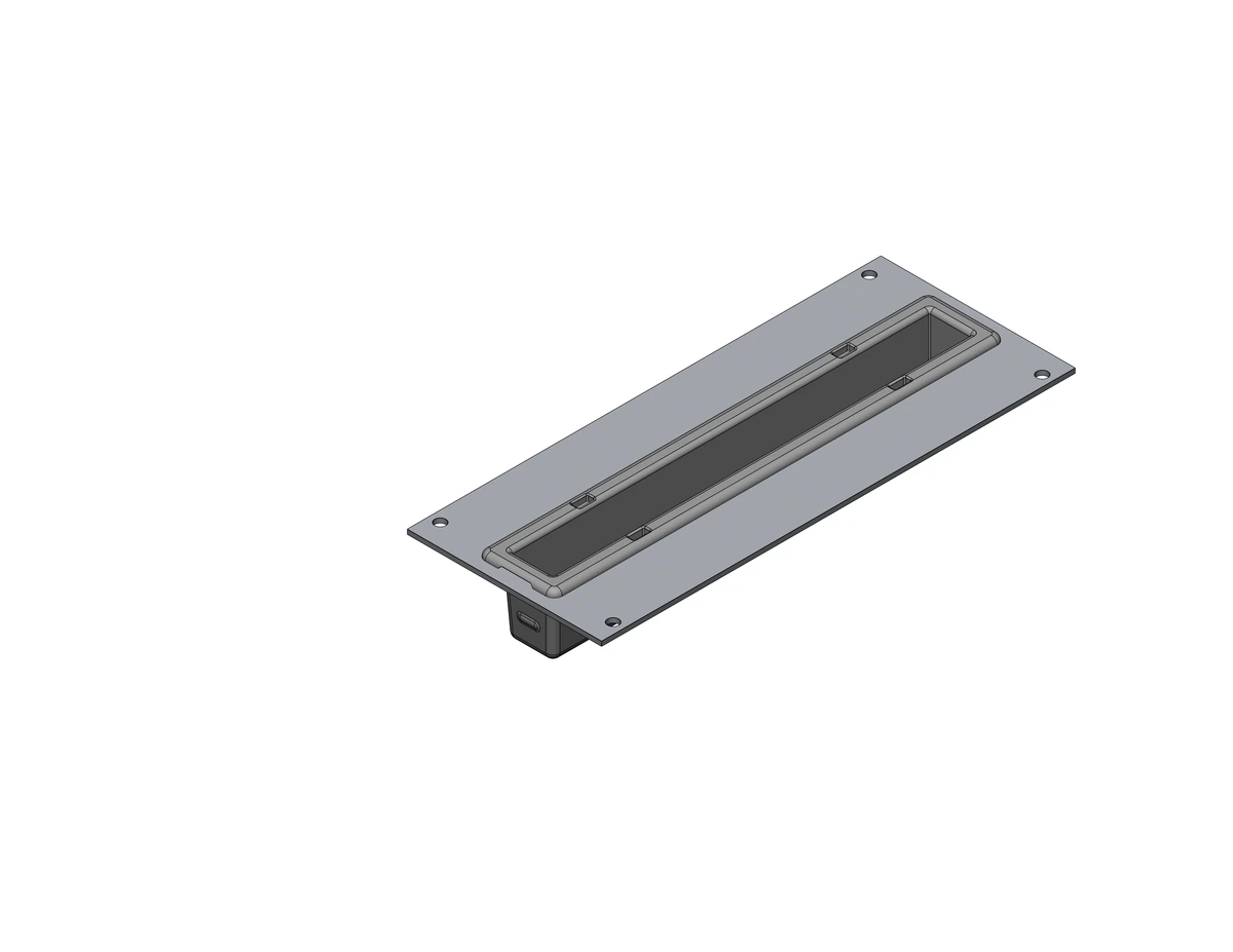[C-AHW-80] - 8" Accessory Holder for 3.3"W Section of Wide Consoles