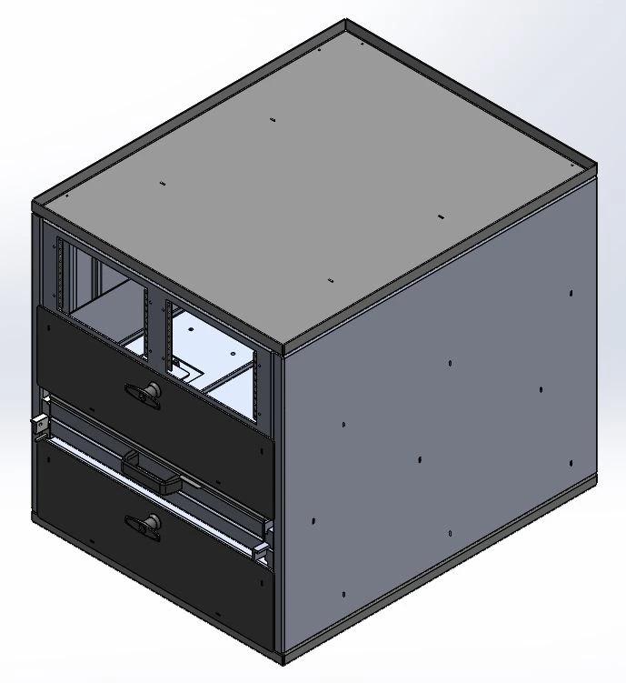 [CP-FS50-2D] - Command Post, 24" W x 30" x 26" H Two faceplate Mounting Areas, Two Storage Drawers, One map drawer