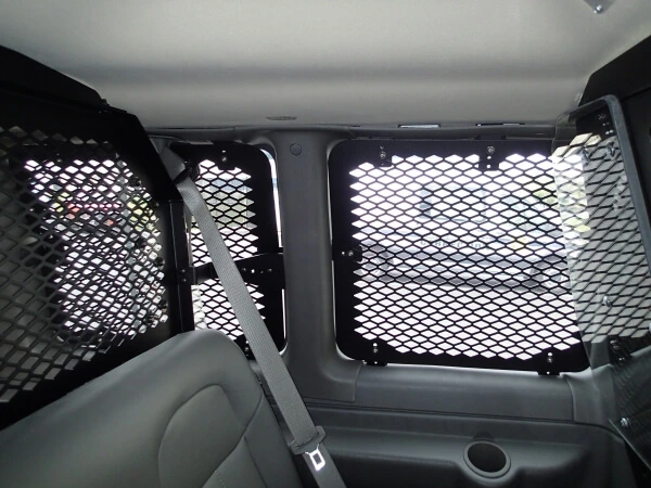 [WGI-C3] - 1997-2024 Chevrolet G-Series Standard Length Van With Swing Out Side Doors Interior Window Guard Kit For 8 Windows, 1