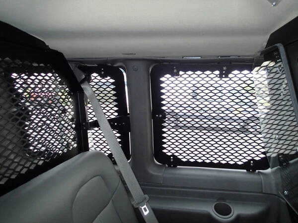 [WGI-C3] - 1997-2024 Chevrolet G-Series Standard Length Van With Swing Out Side Doors Interior Window Guard Kit For 8 Windows, 1