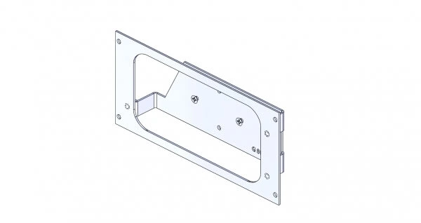 [C-EB40-ST7-1P] - OBSOLETE – 1-Piece Equipment Mounting Bracket, 4" Mounting Space, Fits Speedtech Lights C-725 Supreme II Contr