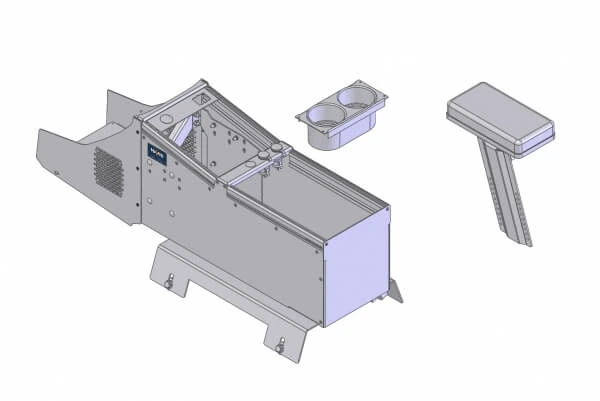 [PKG-CON-138] - OBSOLETE – 2015-2020 Chevrolet Tahoe Police Pursuit Vehicle 23" Premium Angled Console Package