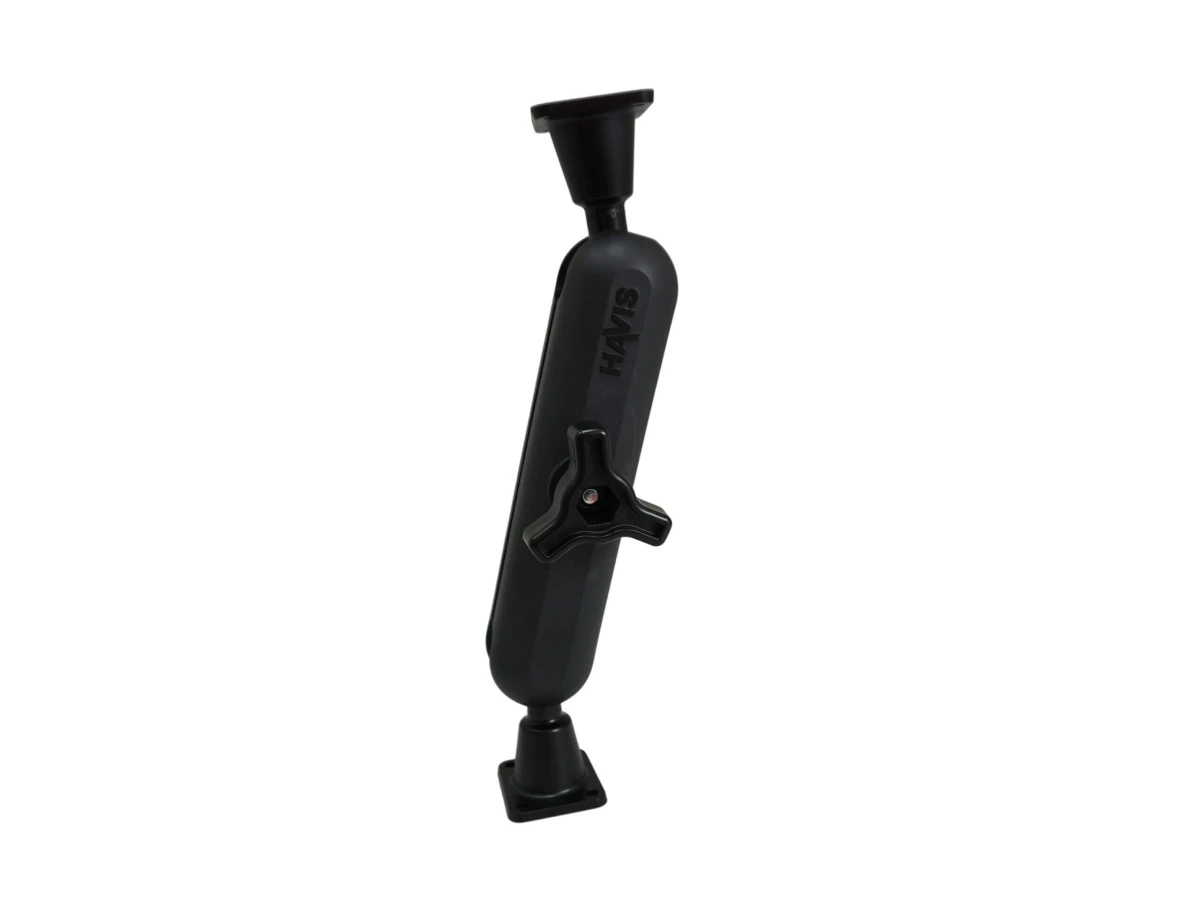 [DBM-1150-KL-0202] Dual Ball Mount with 1.50" Knob-Style Long Housing & Two Long AMPS Plates
