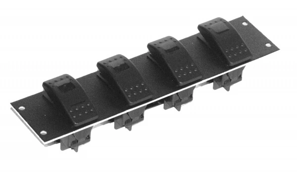 [C-PS-4] - DISCONTINUED – 2" Switch Plate, Internal Mount, 4 Switch Cutouts