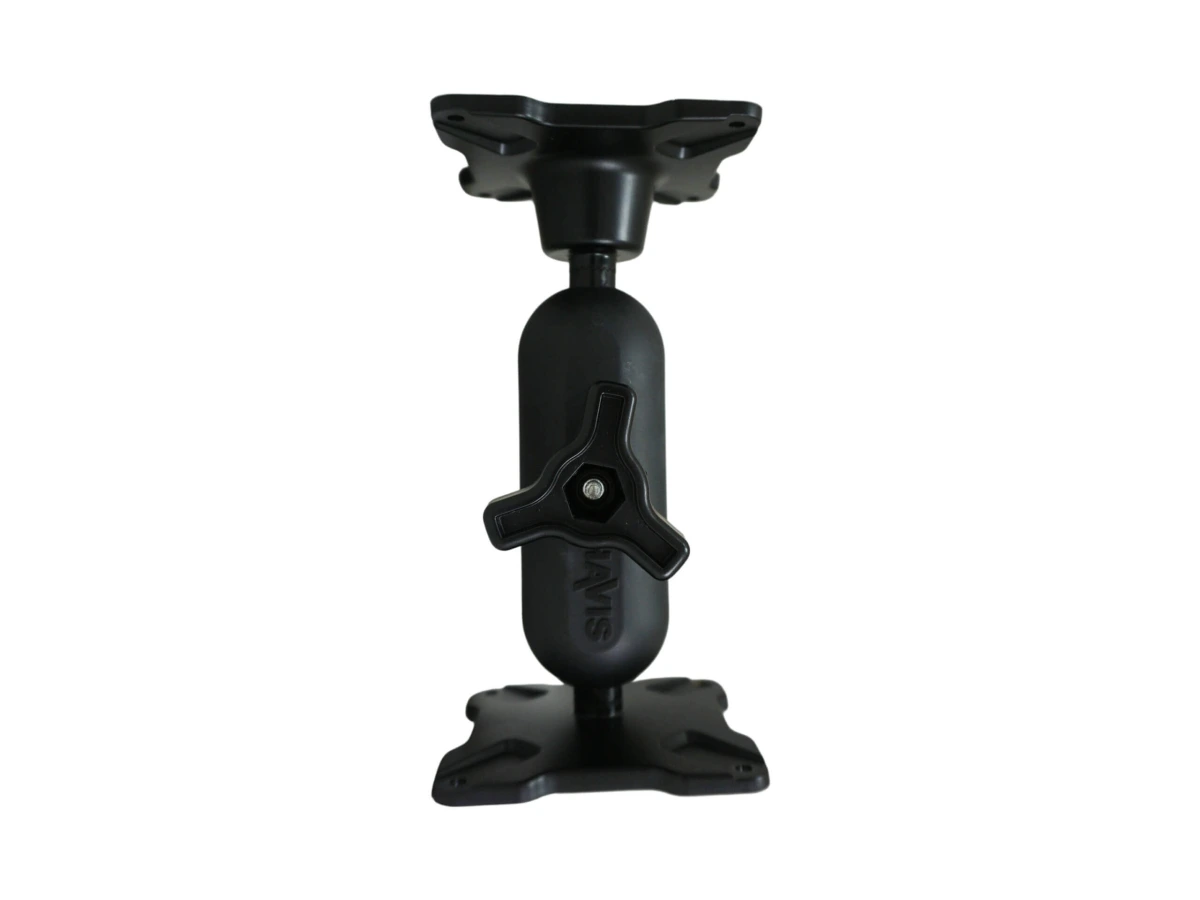 [DBM-1150-KS-0304] Dual Ball Mount with 1.50" Knob-Style Standard Housing, One Standard VESA 75 Plate & One Long VESA 75 Plate