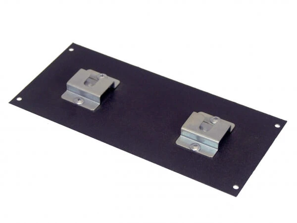 [C-FP4-MC2] - DISCONTINUED – 4" Filler Plate With 2 Mic Clips