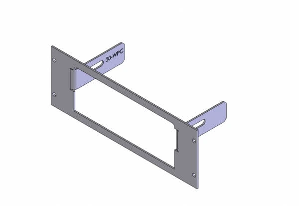 [C-EB30-WPC-1P] - 1-Piece Equipment Mounting Bracket, 3" Mounting Space, Fits Whelen Power Control Center