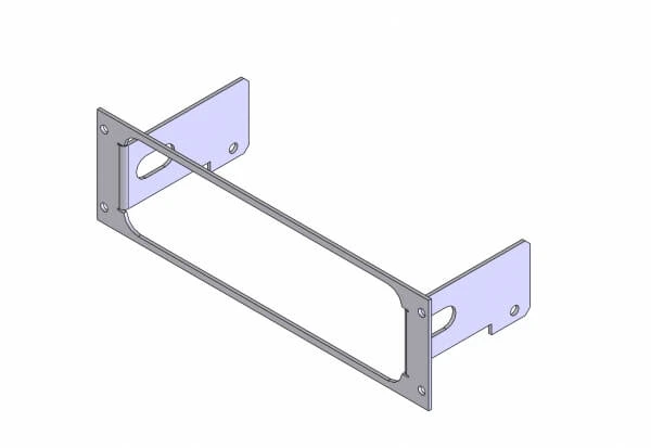 [C-EB25-EFJ-1P] - OBSOLETE – 1-Piece Equipment Mounting Bracket, 2.5" Mounting Space, Fits E.F. Johnson 53SL ES