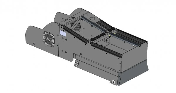 [C-VSW-1012-TAH] - Vehicle-Specific 22" Wide Angled Console for 2021-2024 Chevrolet Tahoe Police Pursuit Vehicle