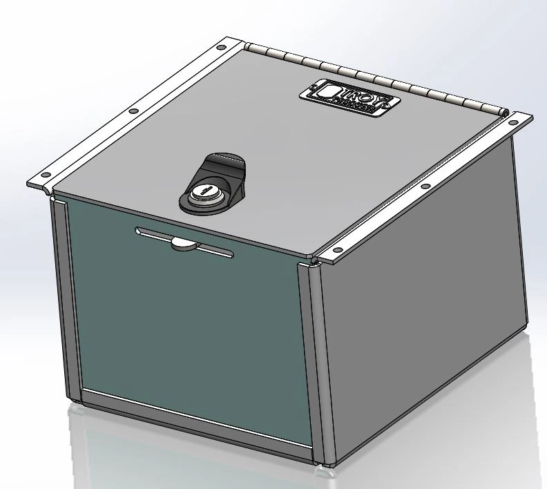 [AC-GUNBOX] - 8" Internal Lockable Lidded Storage Box