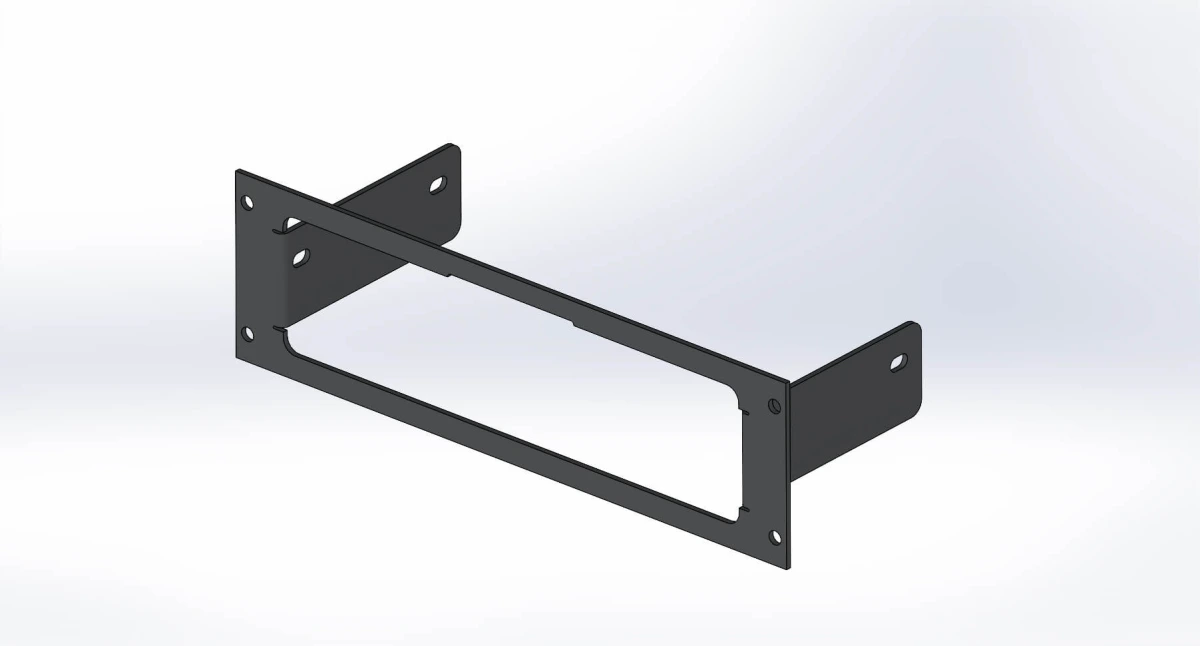[C-EB25-MWG-1P] 1-Piece Equipment Mounting Bracket, 2.5" Mounting Space, Fits Motorola WatchGuard M500