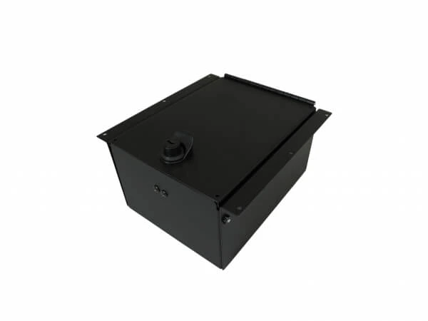[C-AP-0945-L] - 9" Accessory Pocket W/Hinged Lid & Lock, 4.5"Deep