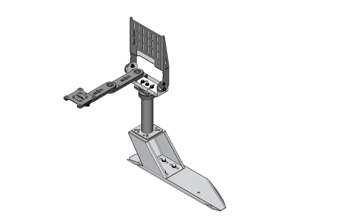 [PKG-PSM-1009-T] Standard Tablet Pedestal Mount Package for 2019"2023 Ram 1500 Pickup Truck (5th gen- Body Code DT)