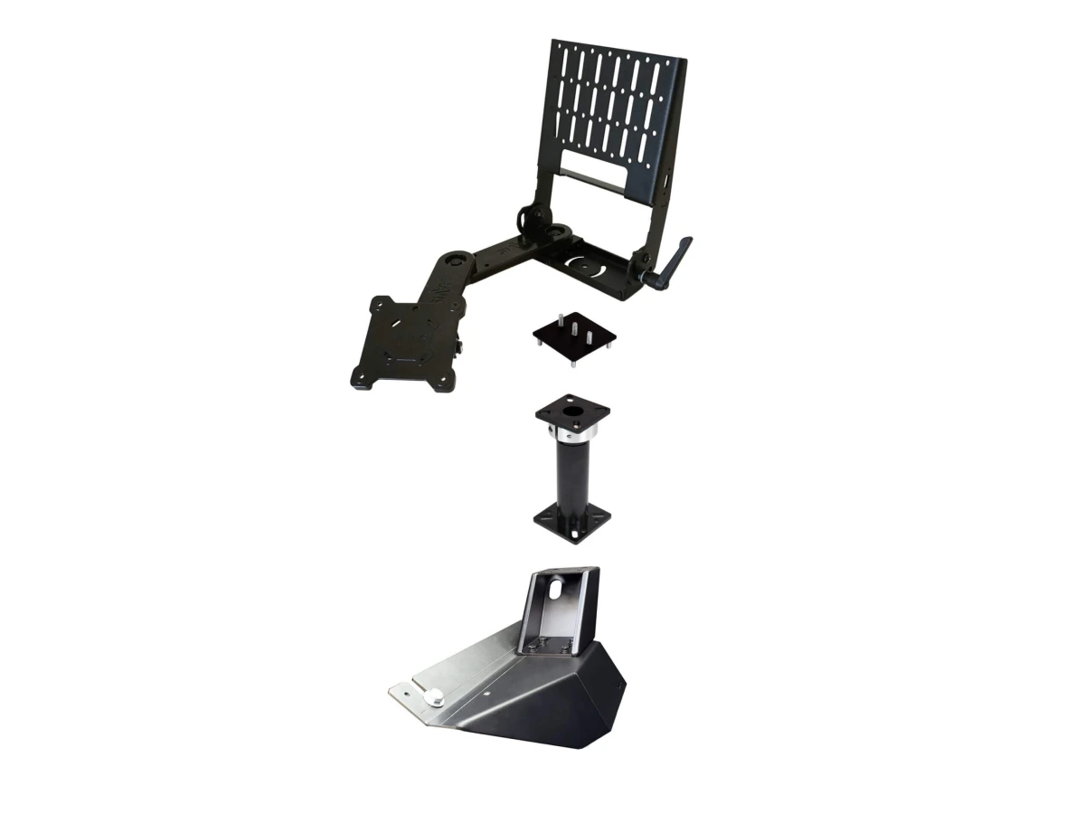 [PKG-PSM-1009-T] Standard Tablet Pedestal Mount Package for 2019"2023 Ram 1500 Pickup Truck (5th gen- Body Code DT)