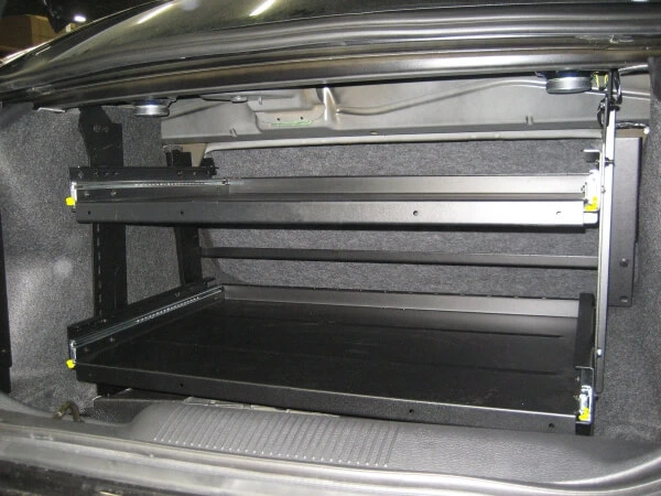 [C-TTB-CHGR-4-DD] - DISCONTINUED – 2011-2022 Dodge Charger Full Width Trunk Tray Bearing, Double Decker Shelves