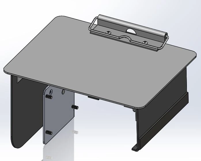 [AC-STOW-878] - Driver-Side Flip-up Writing Surface with Paper Clip for Open Storage Wide-Body Consoles