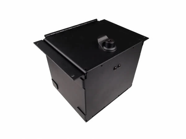 [C-AP-0660-L] - OBSOLETE – 6" Accessory Pocket W/Hinged Lid & Lock, 6" Deep