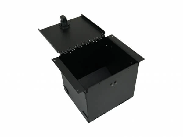 [C-AP-0660-L] - OBSOLETE – 6" Accessory Pocket W/Hinged Lid & Lock, 6" Deep