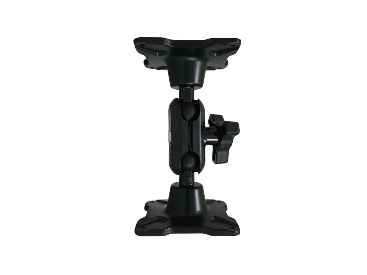 [DBM-1100-KS-0404] Dual Ball Mount with 1.00" Knob-Style Standard Housing & Two Long VESA 75 Plates