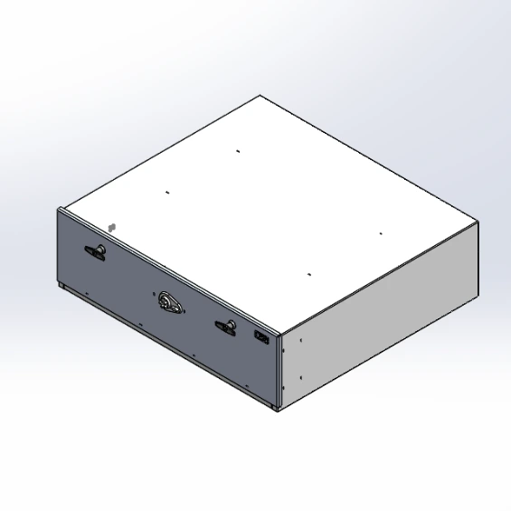 [CP-GB373411-PB] - Storage Vault, 37" W x 34" L x 11" H with two draw-tight locking handles and push-button lock