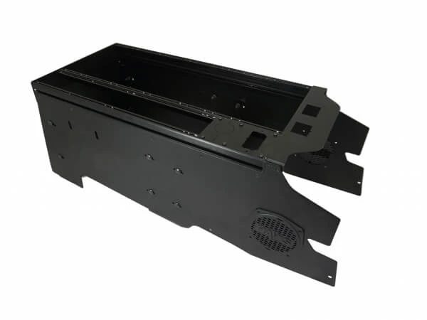 [C-VSW-2400-F150-1] Vehicle-Specific 24" Wide Flat Console for 2021-2024 Ford F-150 Police Responder, Special Service vehicle (S