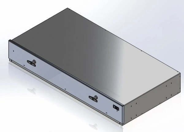 [CP-GBCAB-44] - Storage Vault, 44" W x 22" L x 6.5" H with two draw-tight locking handles